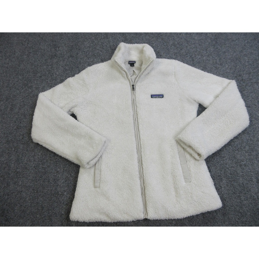 Patagonia Los Gatos Fleece Jacket‎ Womens Small White Sherpa Full Zip STY25211